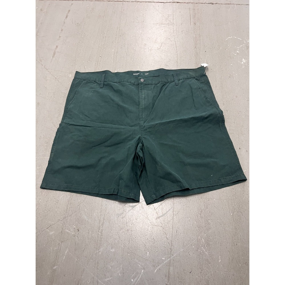 Old Navy Loose Twill Carpenter Shorts‎ Men's Green Relaxed Fit Utility - 52 NWT